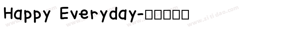 Happy Everyday字体转换